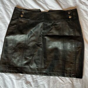 Free people leather skirt!